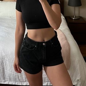 Target high rise mom shorts